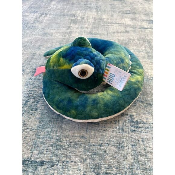 NWT! Hug Me Zoo Pals Plush Coiled Snake Blue Green - Picture 2 of 6